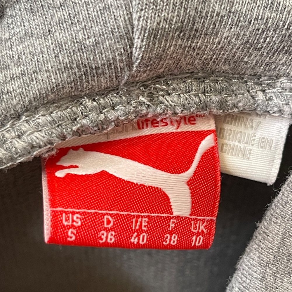 Puma Womens Heather Gray Cowl Neckline LS Stretch Sweatshirt Sweater Sz. Small S - Picture 12 of 14